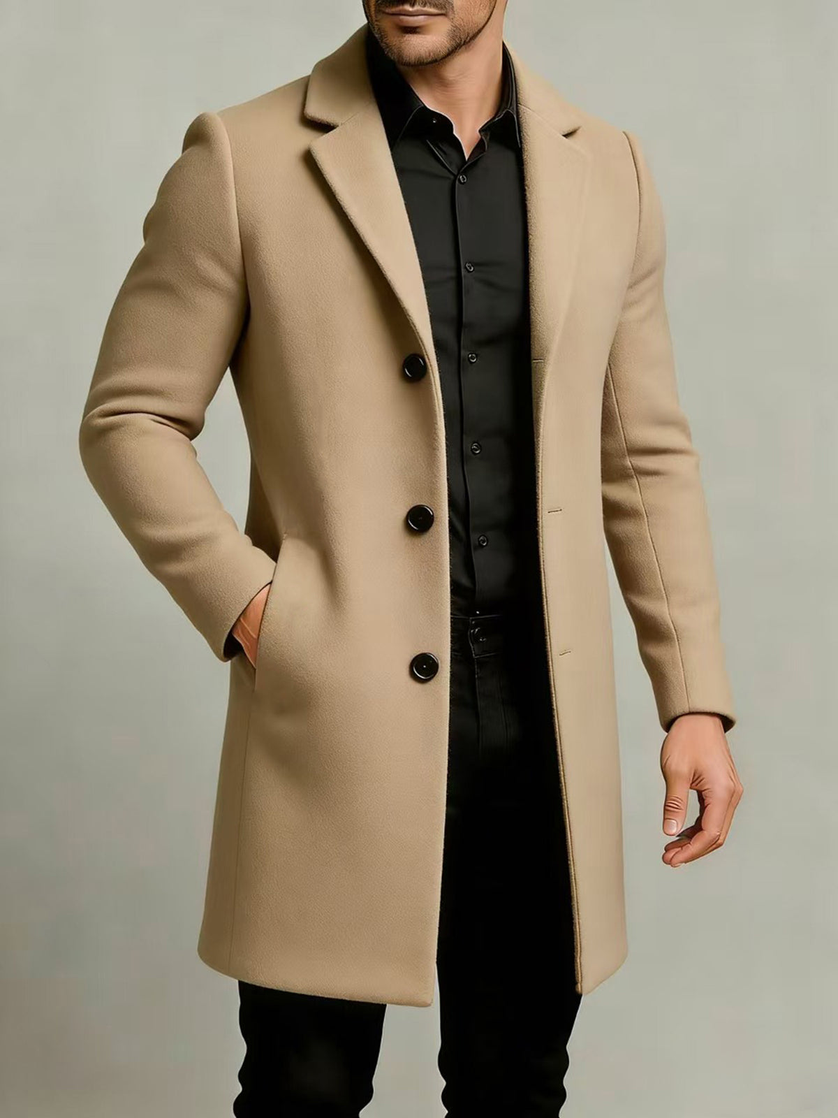Trench pour homme, à revers