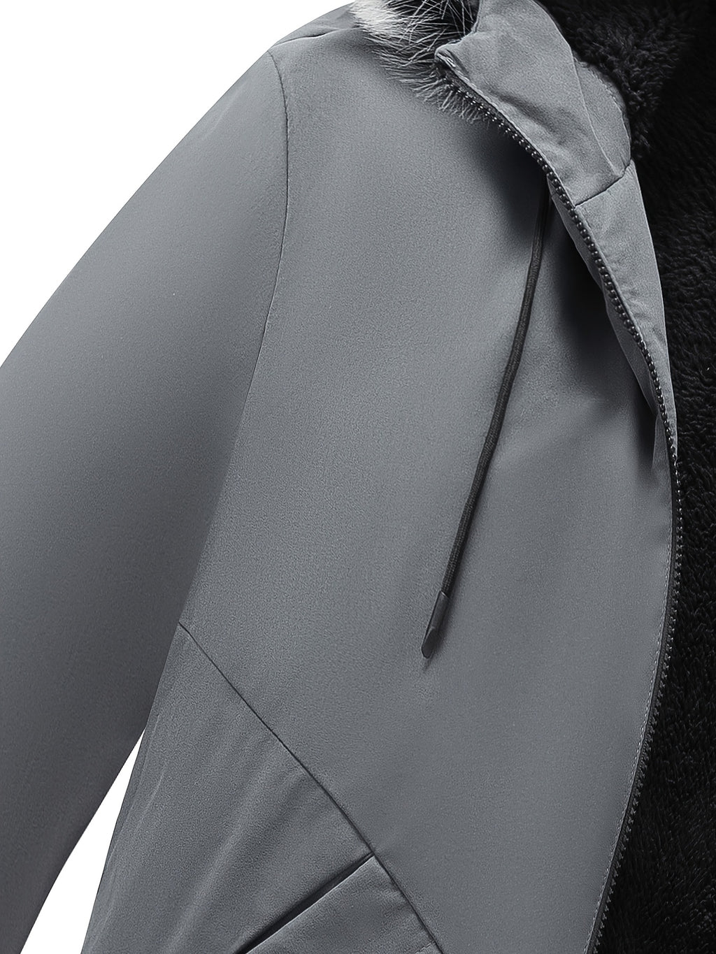 Parka pour homme, coupe-vent, à capuche, col montant