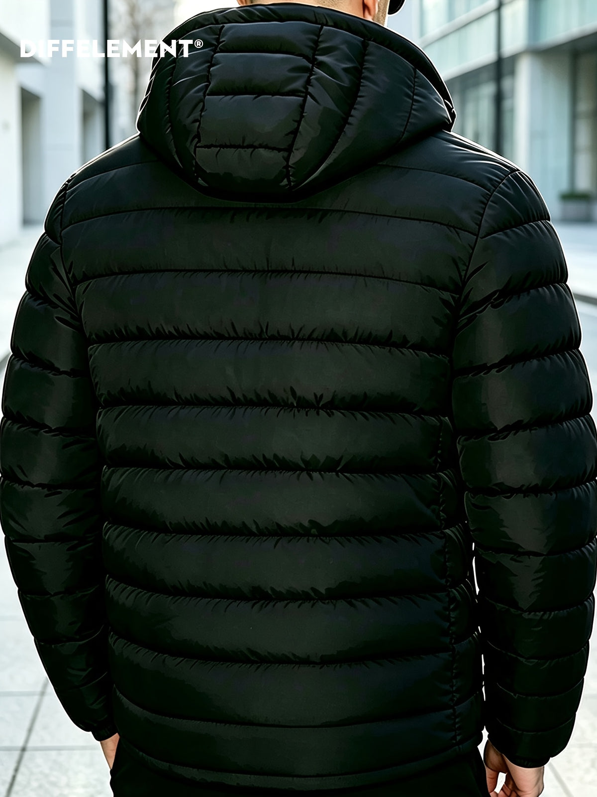 Veste pour homme, coupe-vent, à capuche, gris