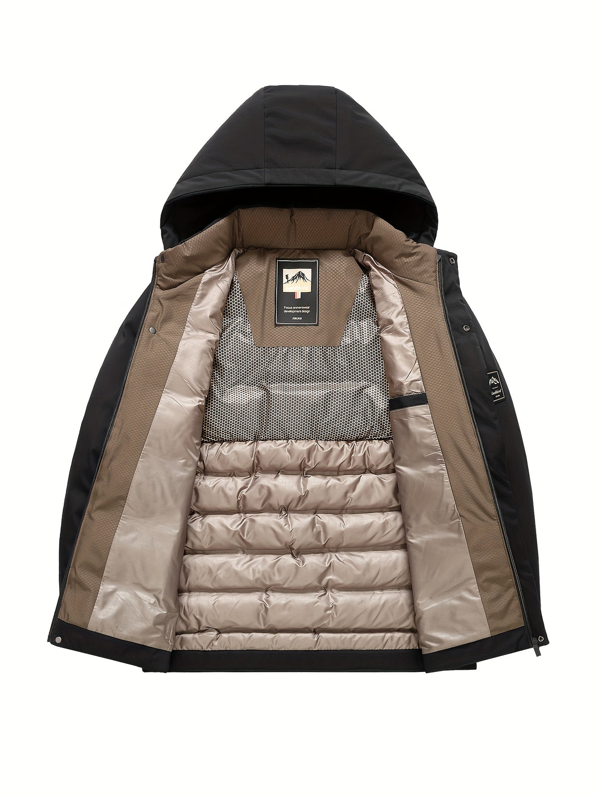 Veste pour homme, coupe-vent, à capuche, rouge