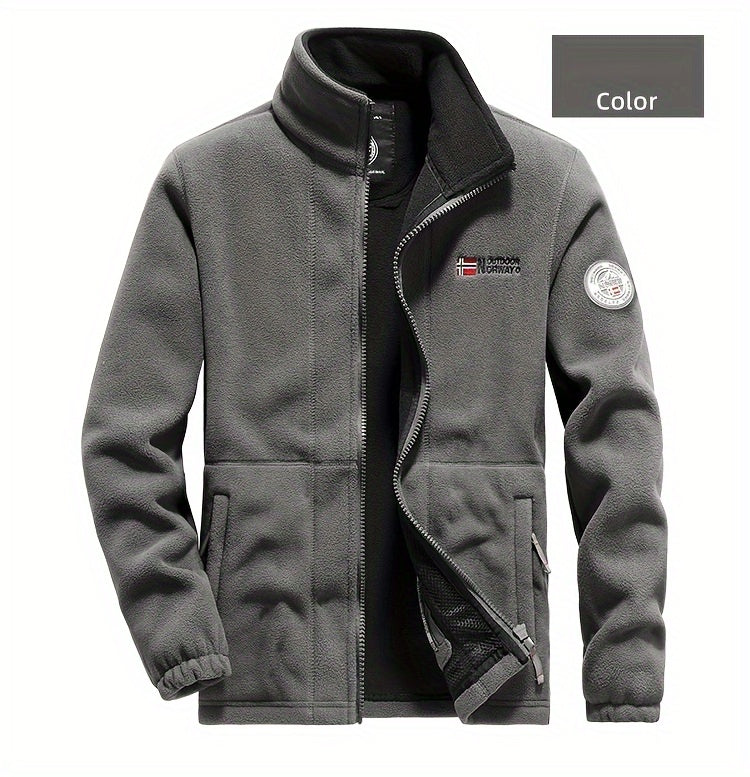 Veste pour homme, à col montant, il utilise