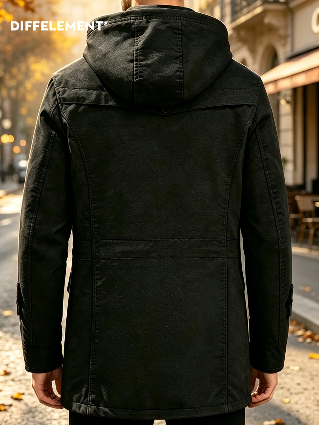 Parka pour homme, coupe-vent, à capuche, modele 3