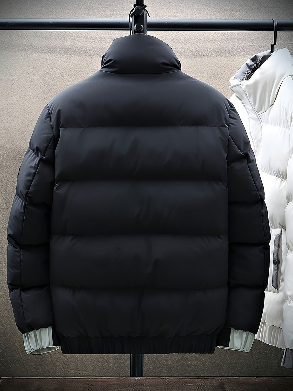 Manteau matelassé pour homme, grandes tailles, à revers