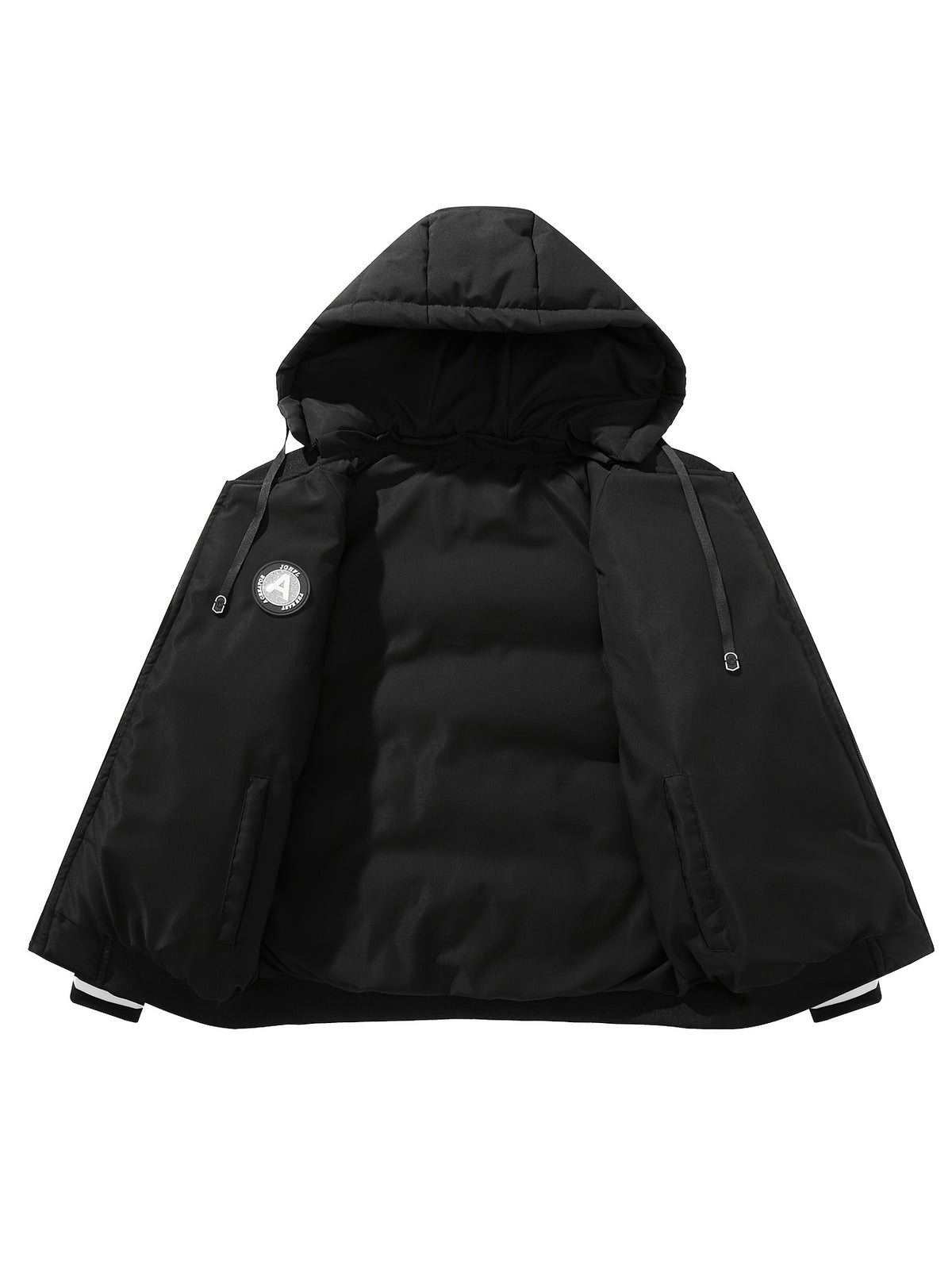Manteau matelassé pour homme, coupe-vent, à capuche, vert