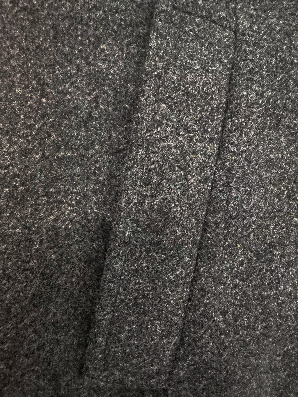 Manteau long pour homme, à revers, gris foncé