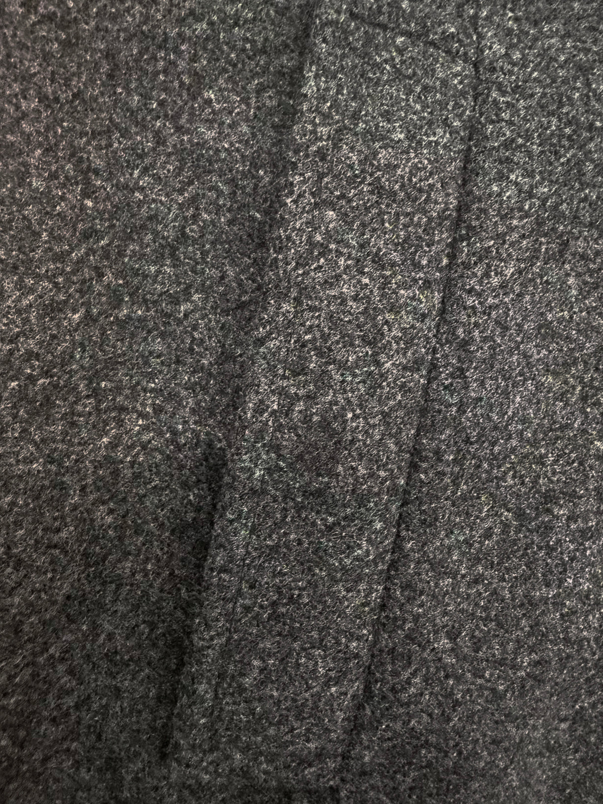 Manteau long pour homme, à revers, gris foncé
