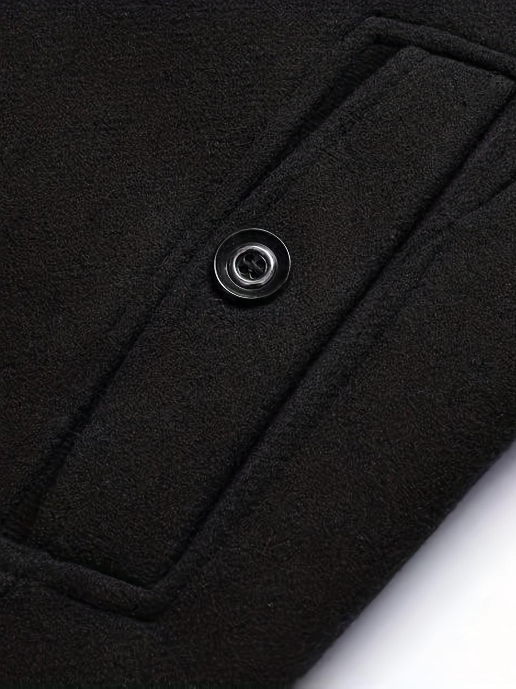 Manteau en laine long pour homme, 30 % laine, velours