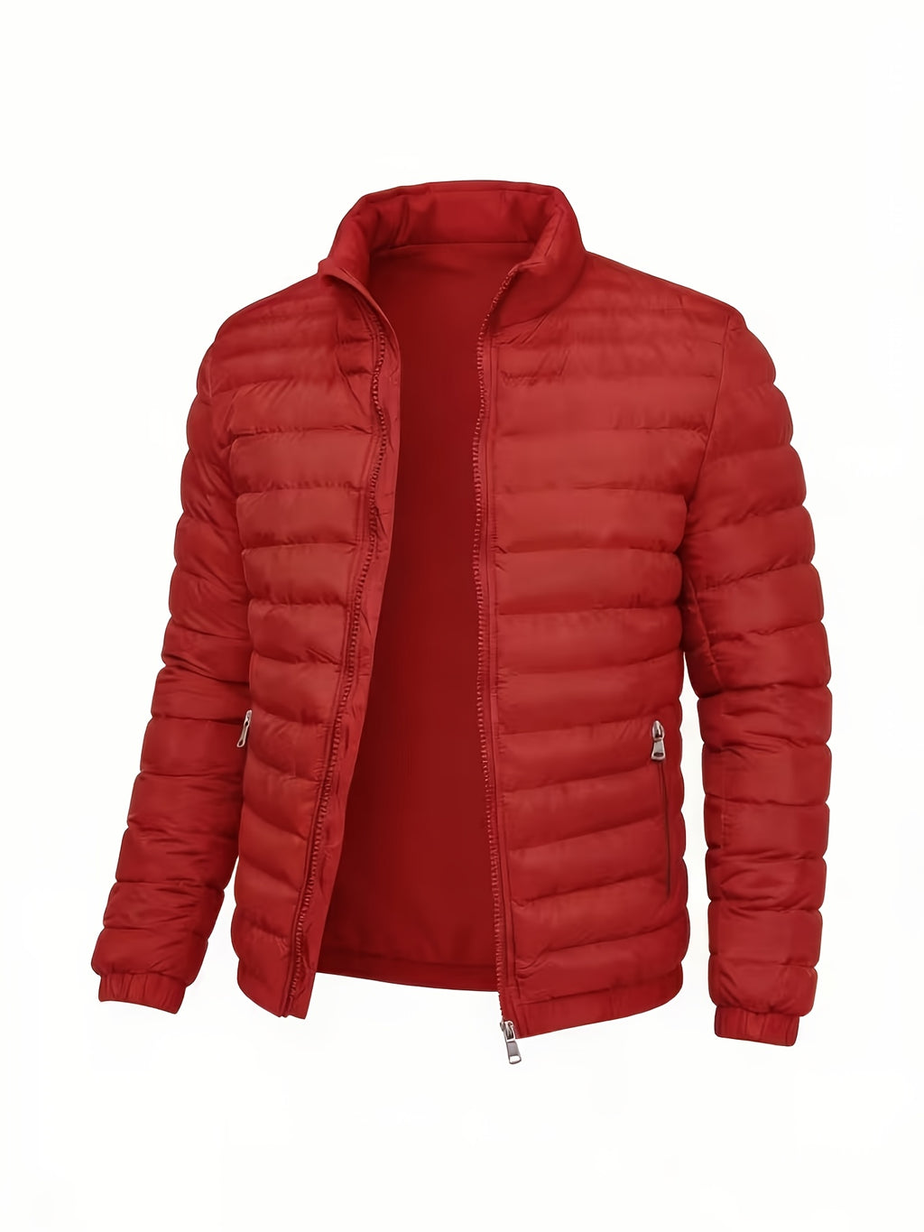 Veste matelassée pour homme, à col montant, bleu ciel