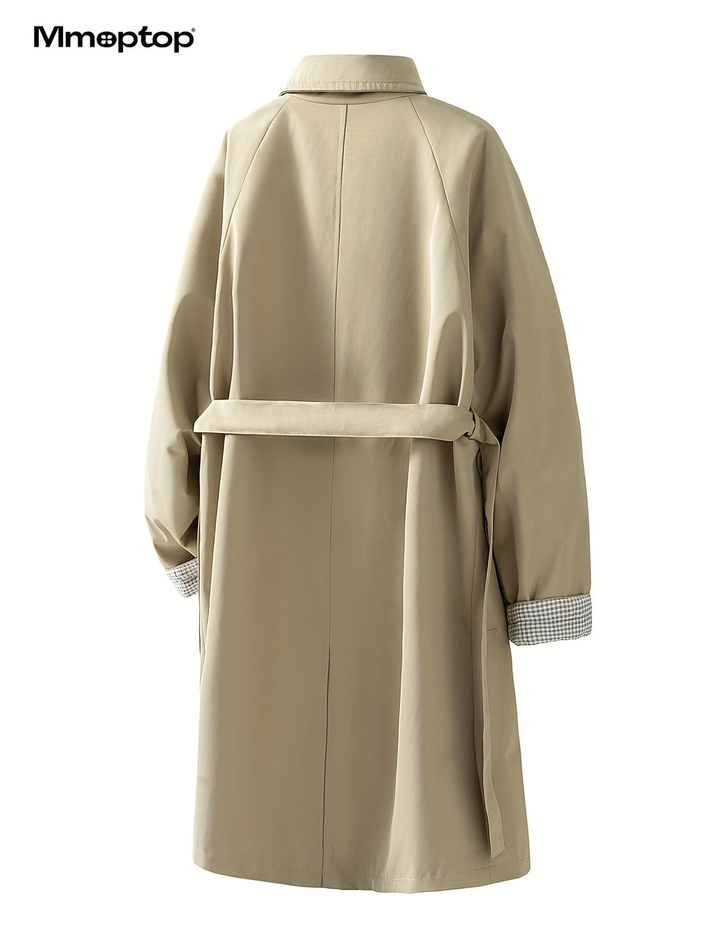 Manteau long pour homme, à col montant