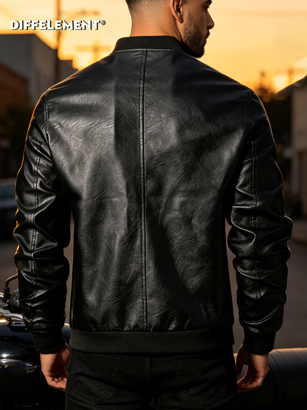 Veste, coupe-vent, à col montant, printemps/automne