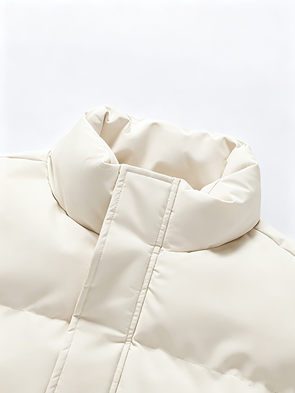 Veste pour homme, à col montant, blanc