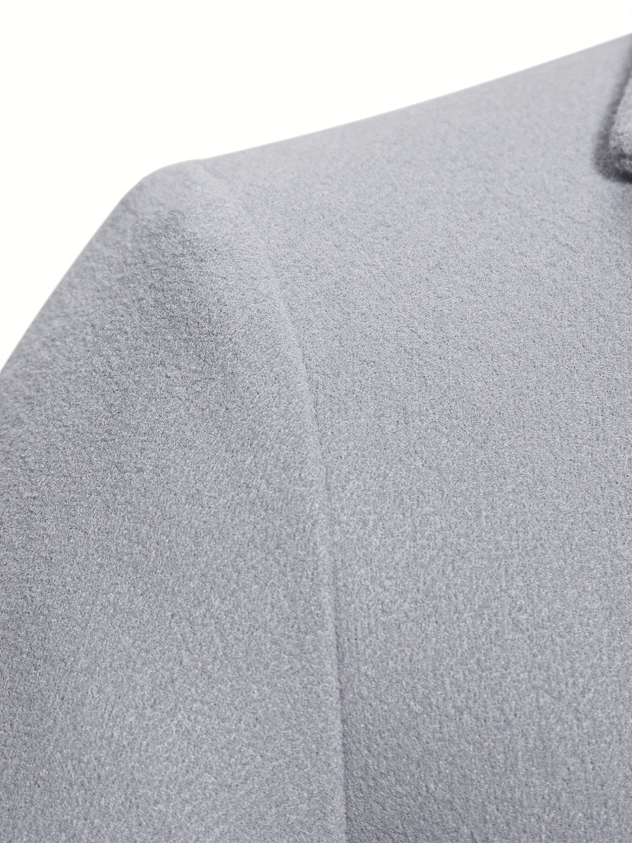 Manteau, tweed, à revers, gris foncé, photo 25