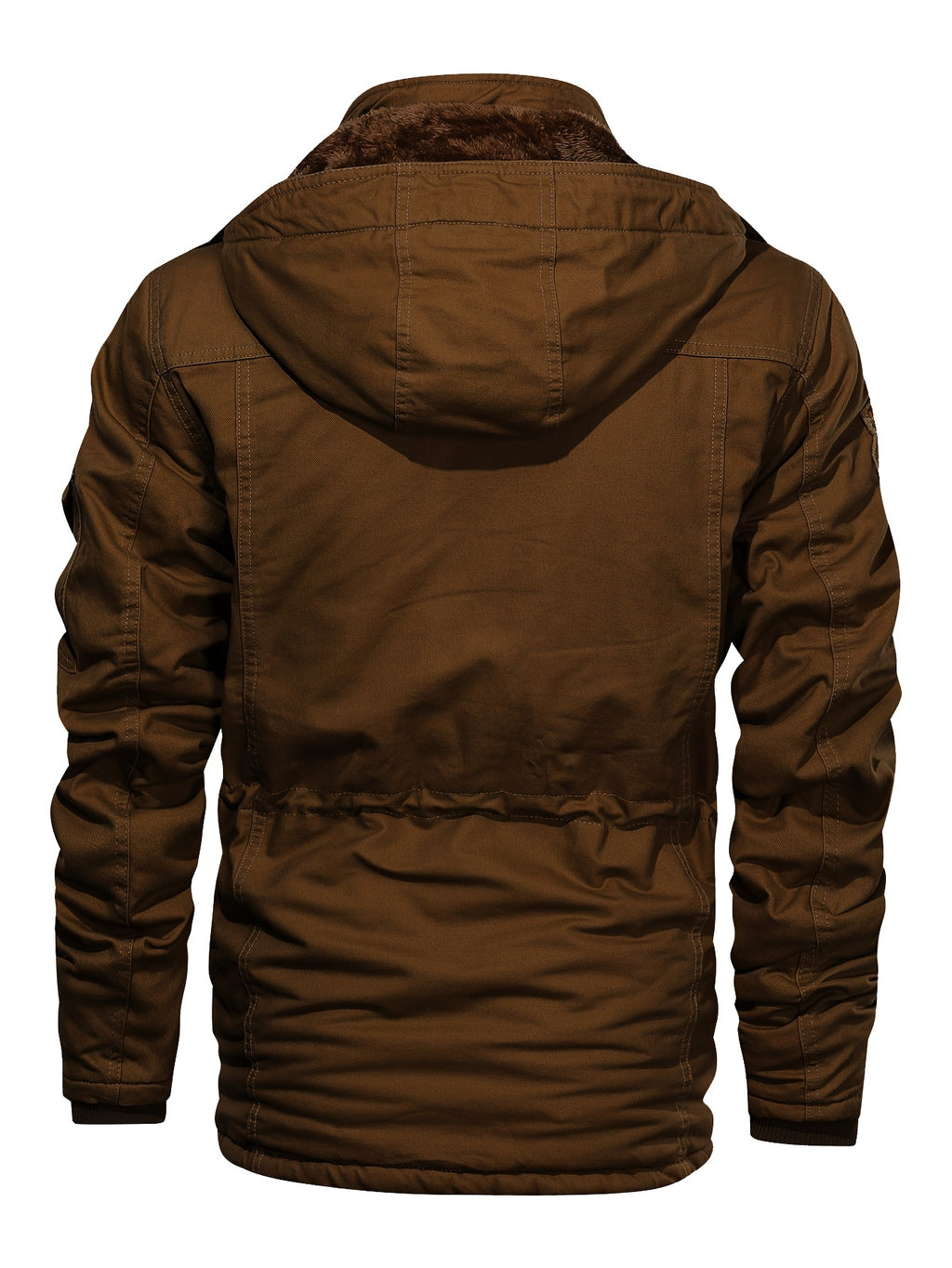 Veste mi-long pour homme, capuche amovible