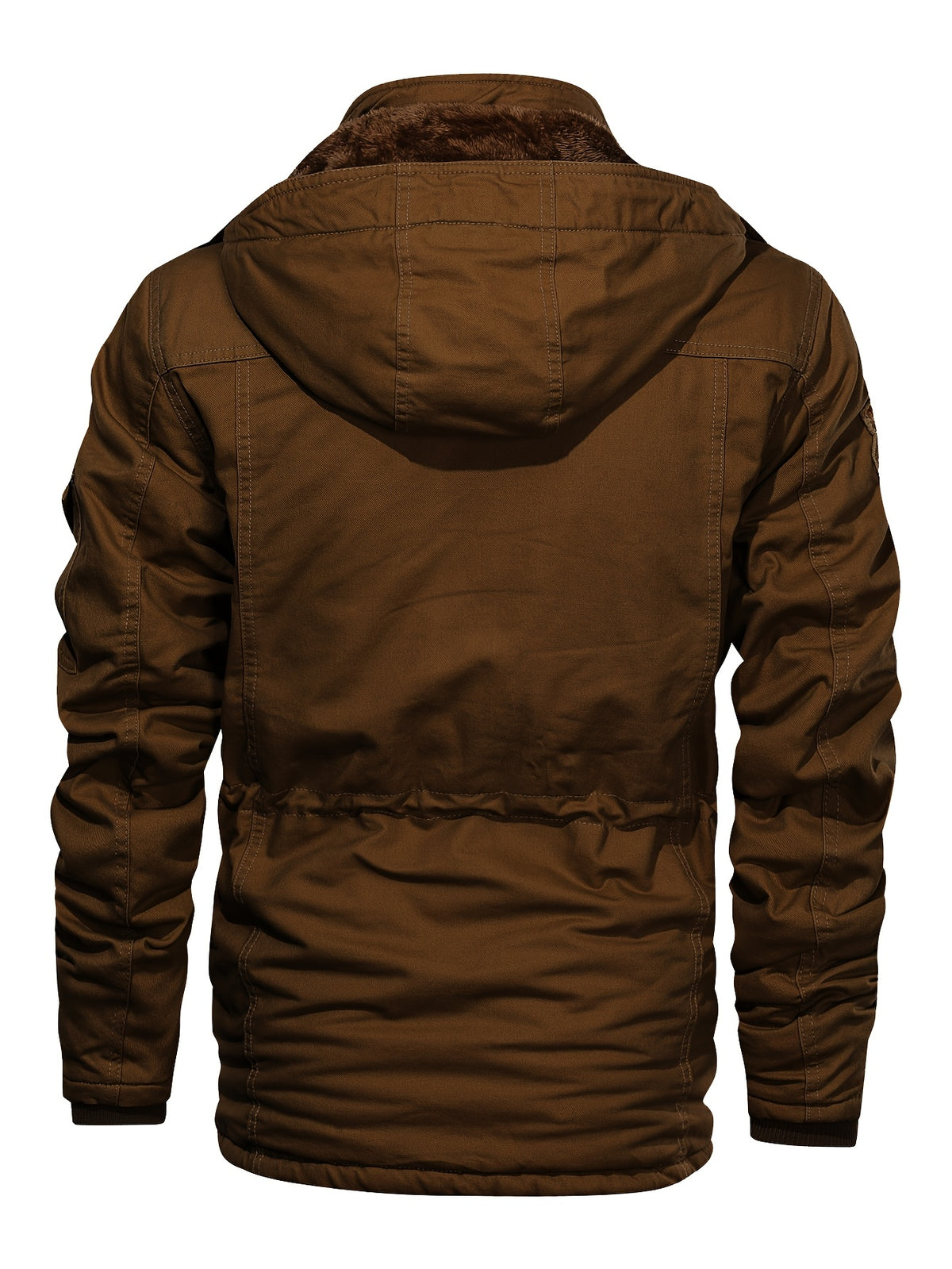 Veste mi-long pour homme, capuche amovible