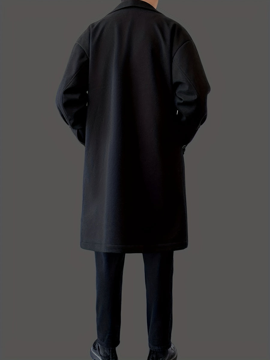 Manteau long, à revers, abricot, photo 4