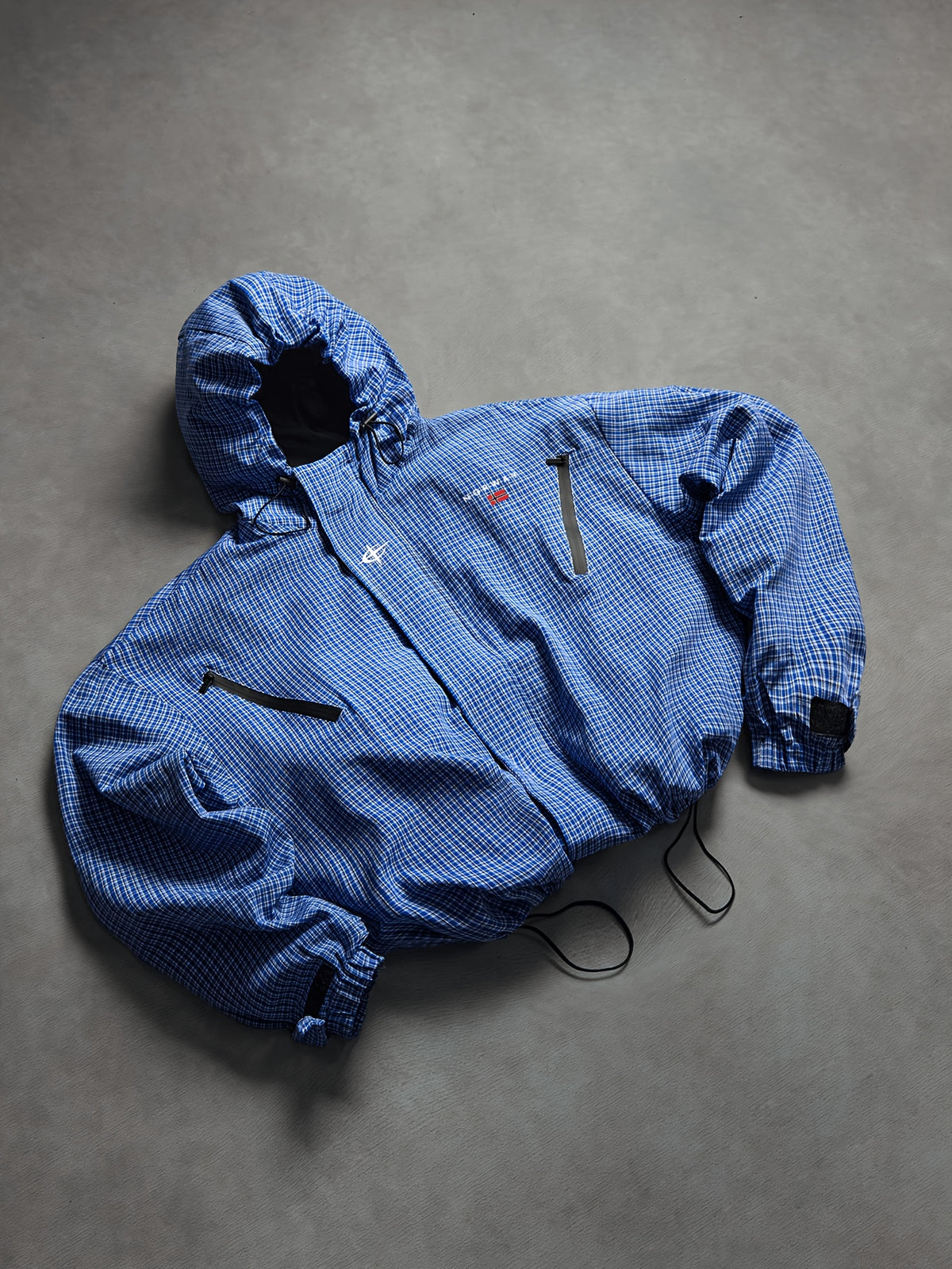 Veste pour homme, à capuche, bleu