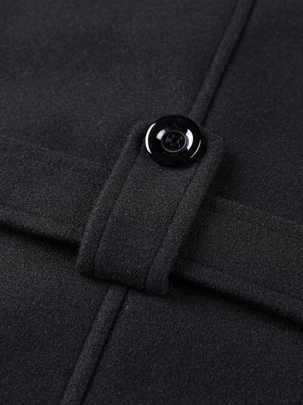 Veste long pour homme, à col montant, gris