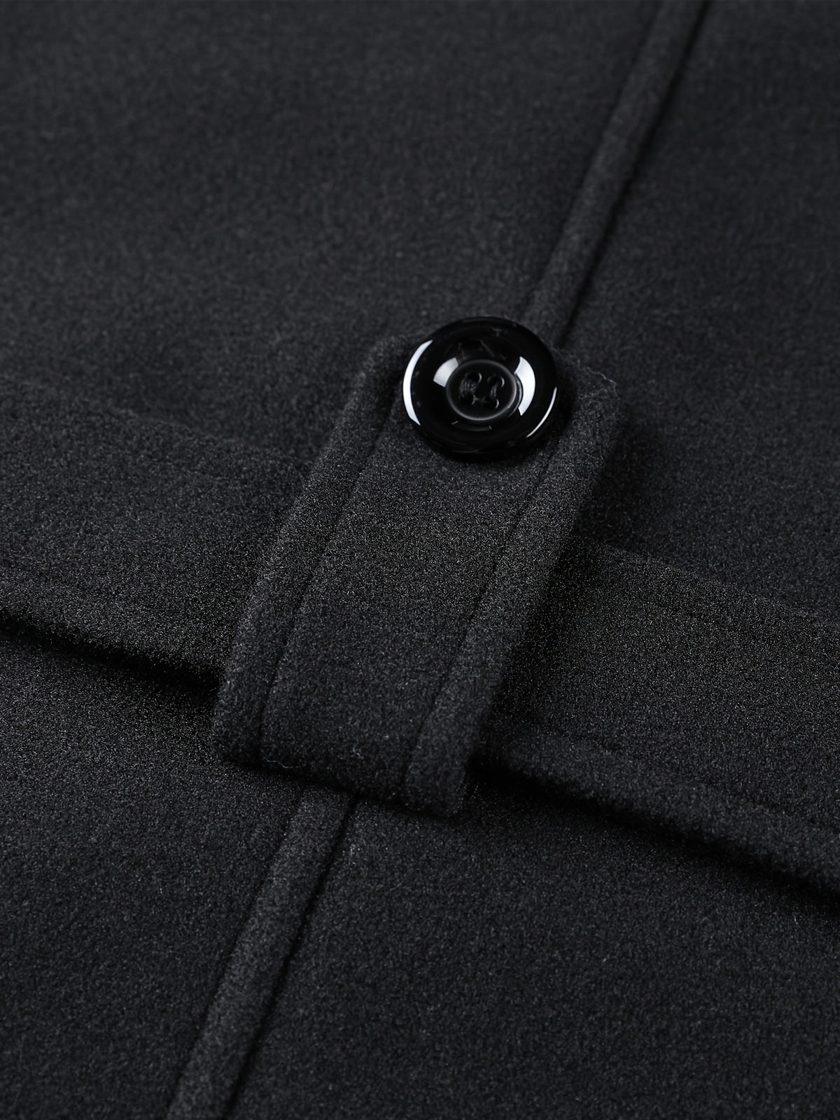 Veste long pour homme, à col montant, gris