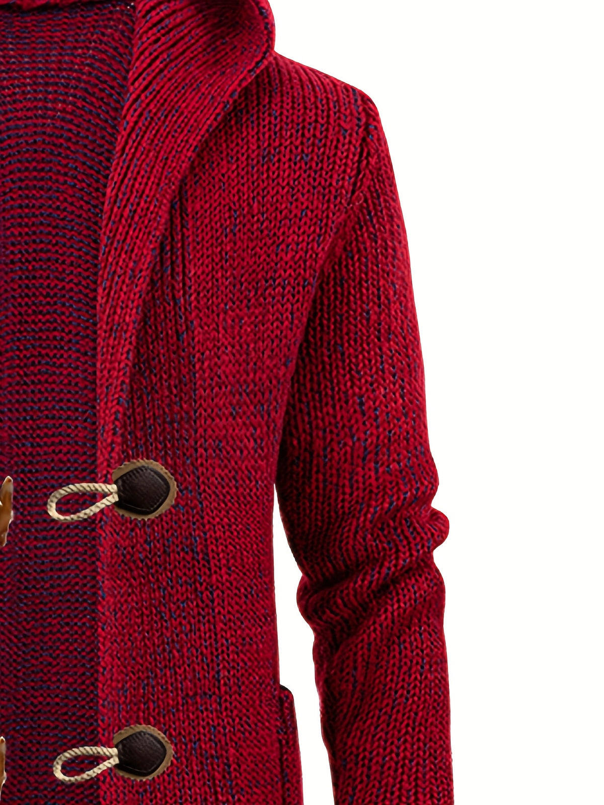 Veste pour homme, à capuche, bourgogne