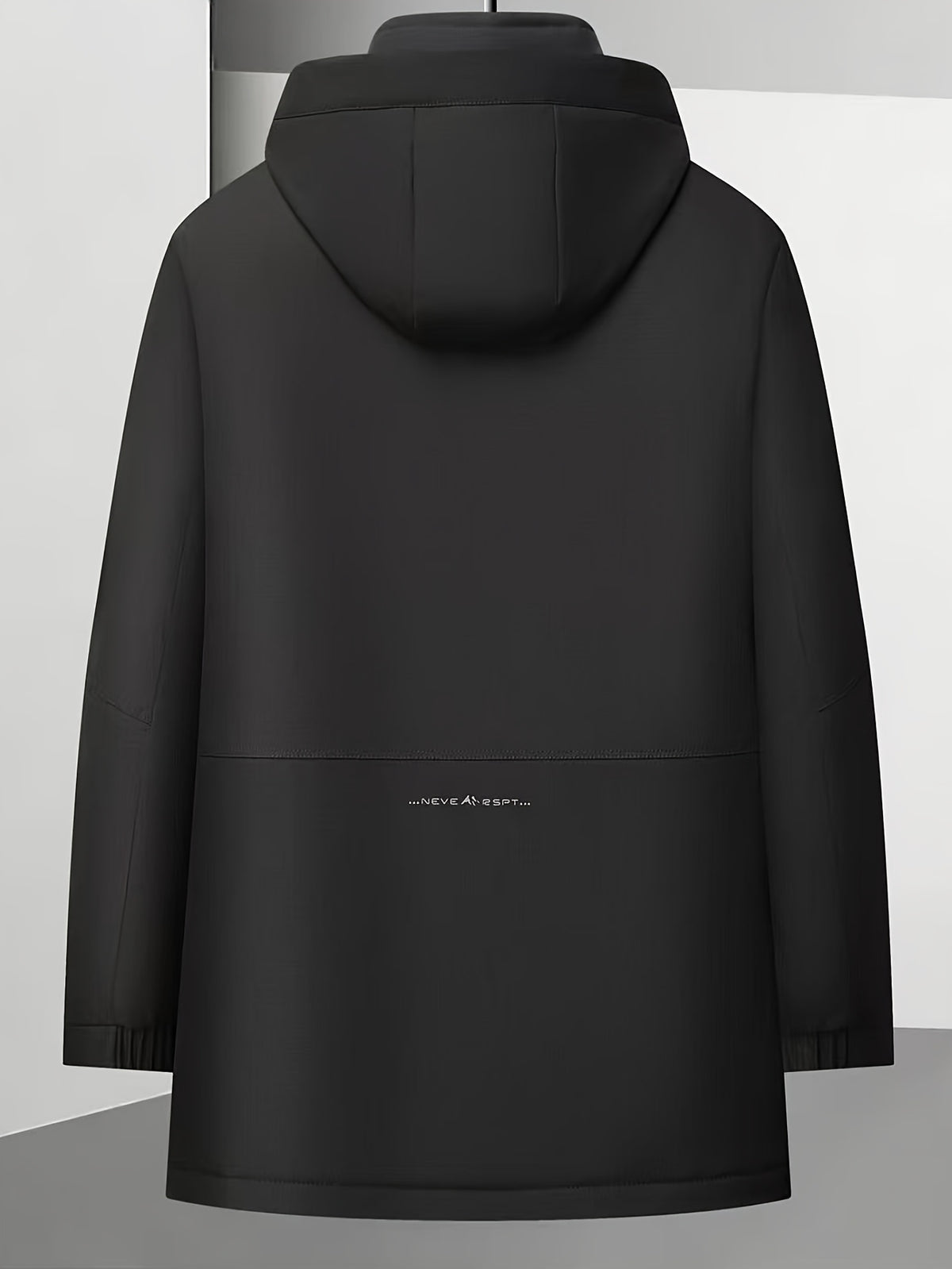 Manteau long pour homme, à capuche, café