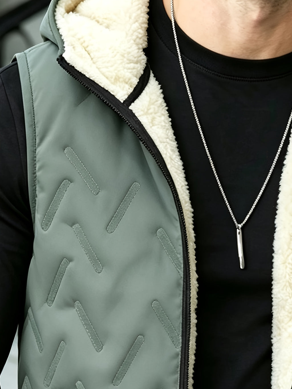 Gilet épais sans manches à capuche doublé, tendance automne/hiver, vêtement d'extérieur chaud, cardigan à capuche zippé à la mode et polyvalent, pour l'extérieur et la randonnée, la course et le fitness, les voyages et le sport, cade, photo 8