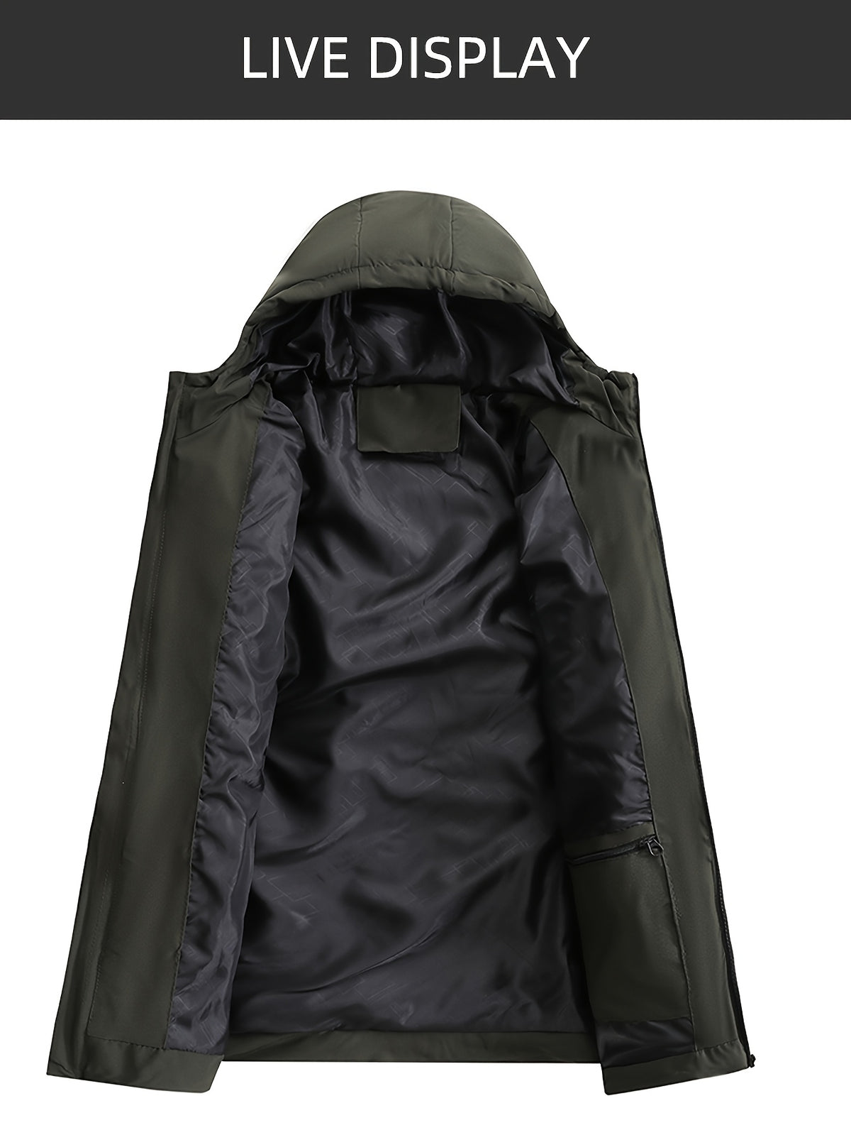 Manteau pour homme, à capuche, modele 4