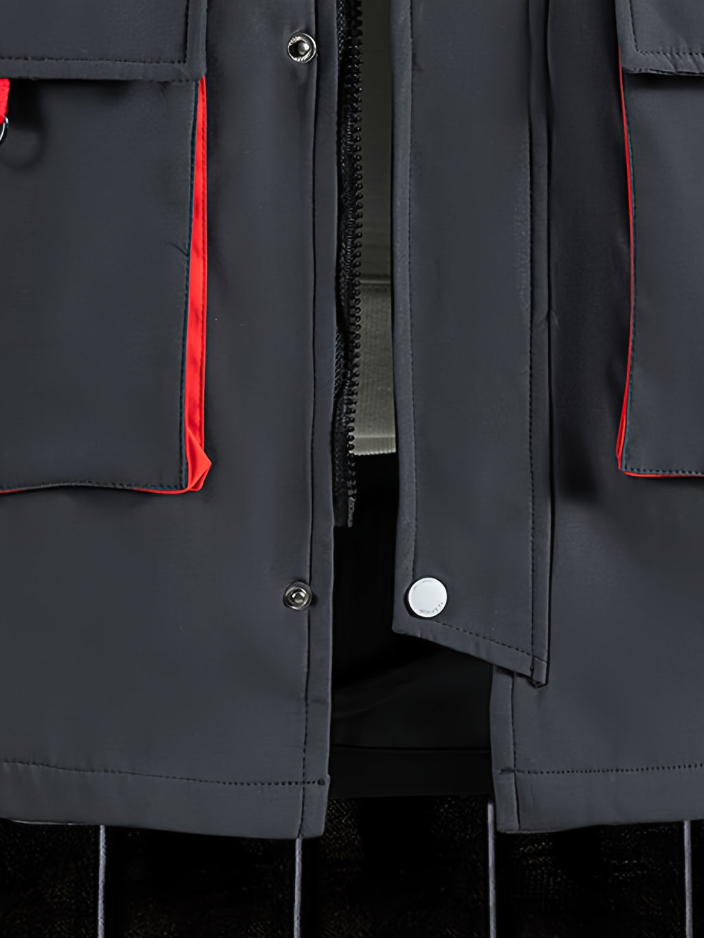 Trench long pour homme, grandes tailles, à capuche, long