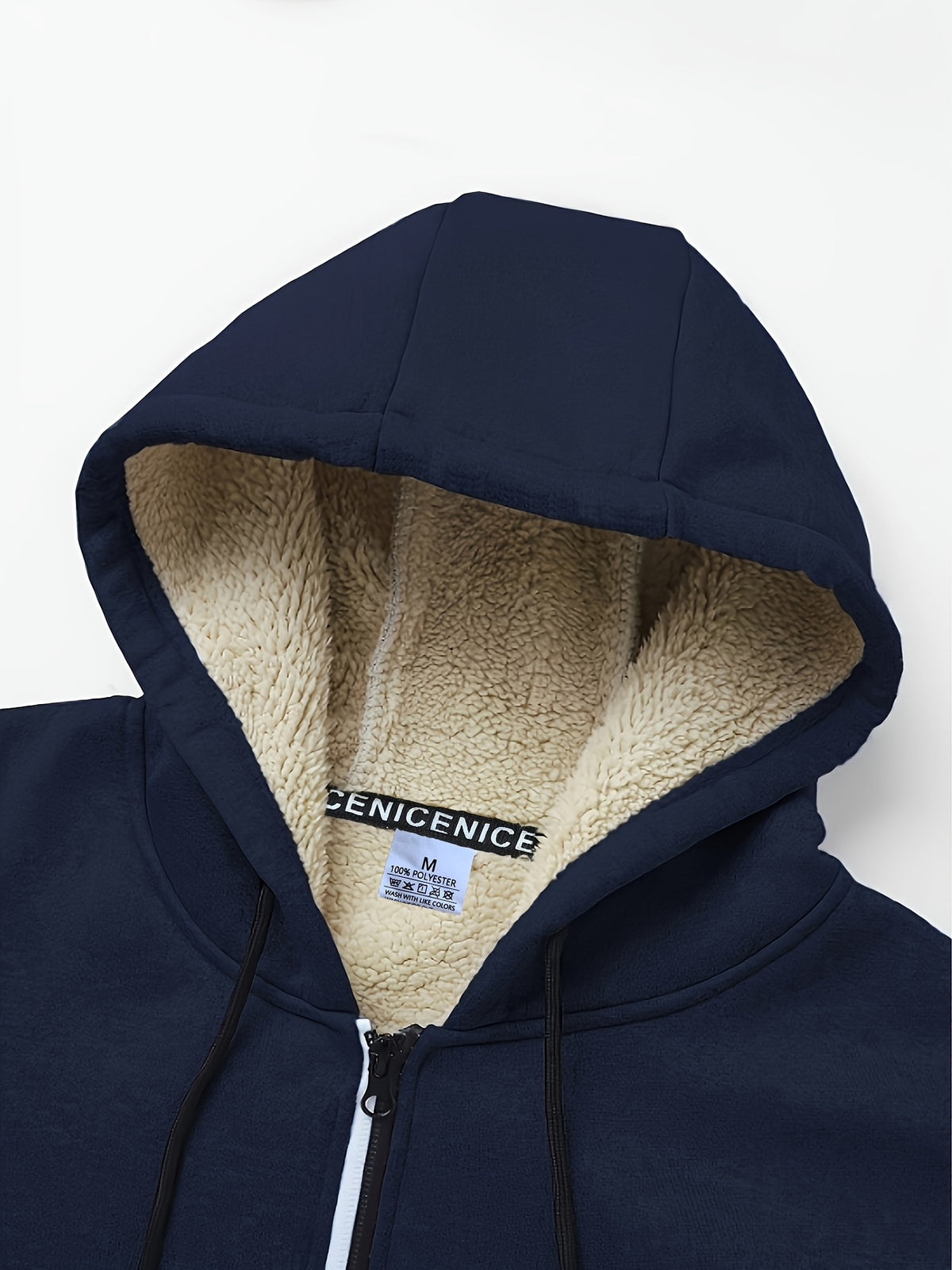 Veste pour homme, polaire, à capuche, 【rouge】