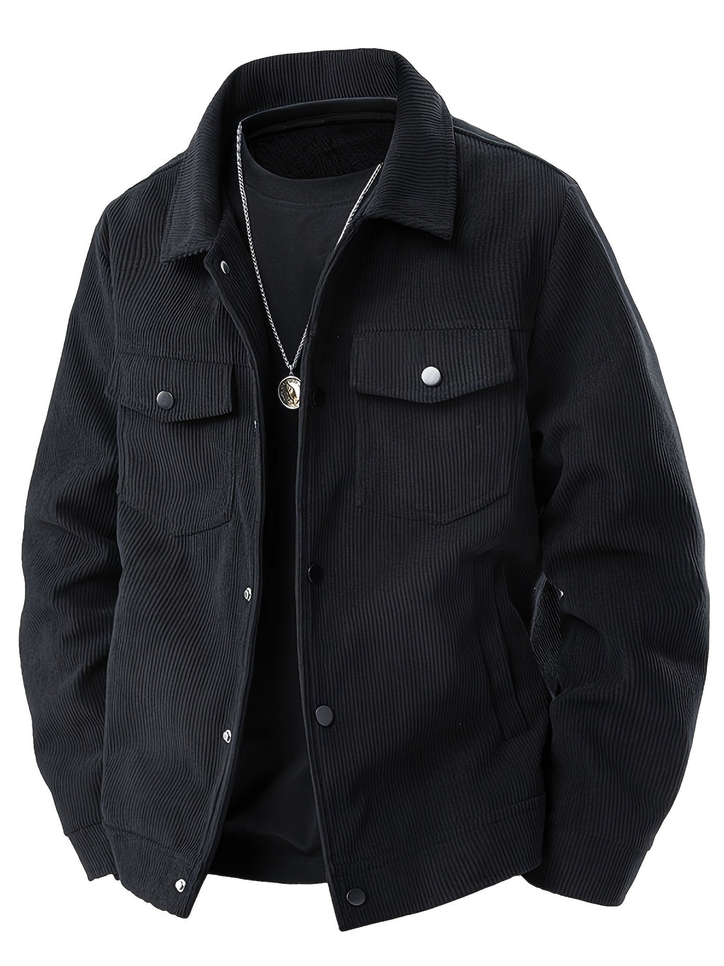Veste pour homme, velours côtelé, à revers