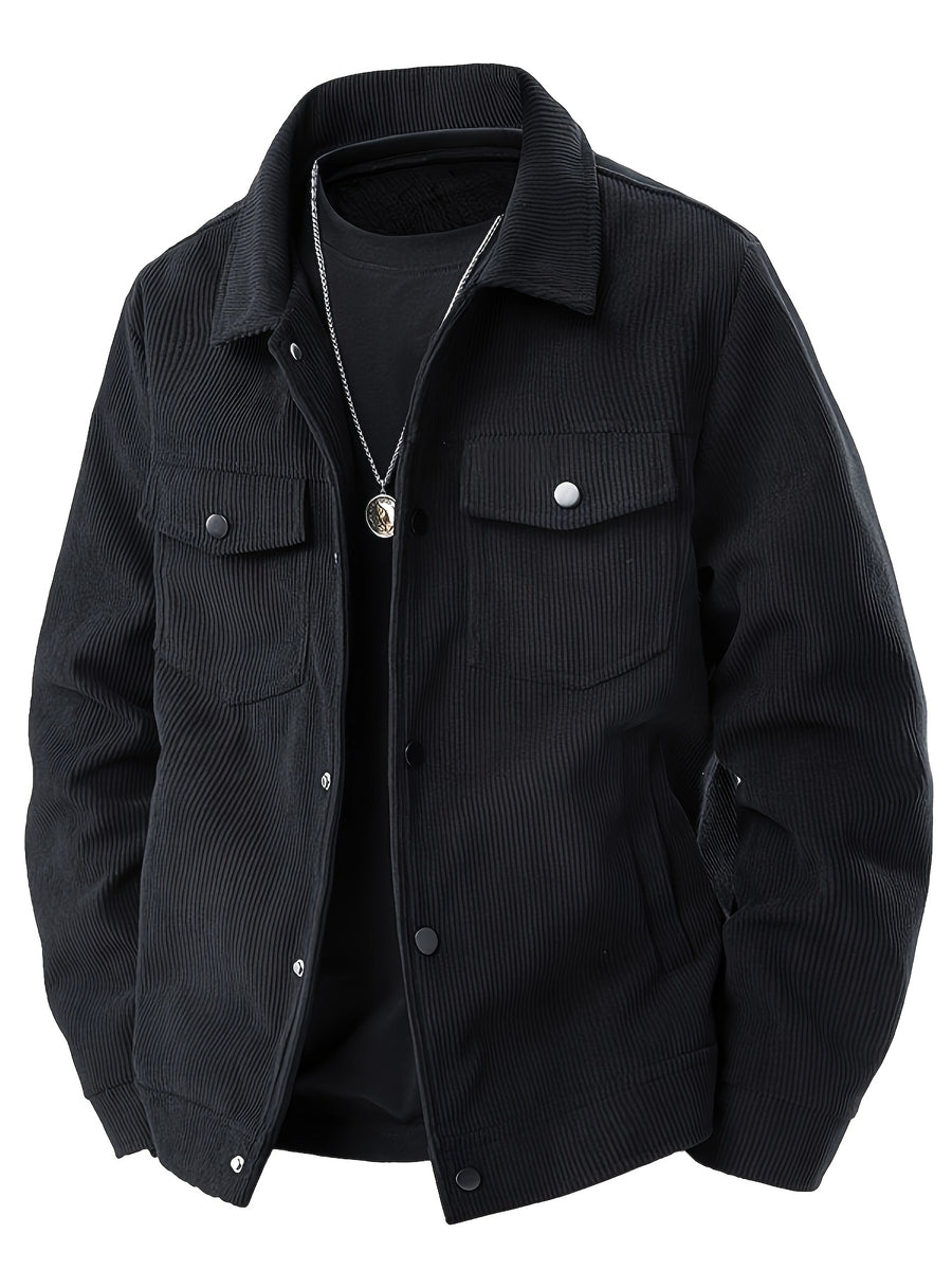 Veste, velours côtelé, à revers, photo 10