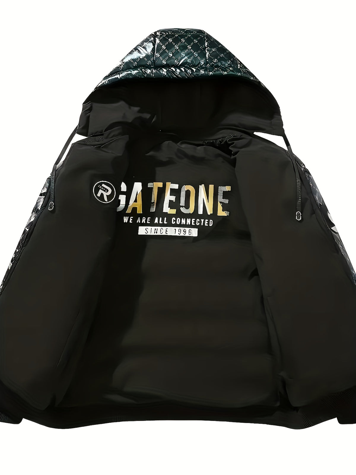 Veste pour homme, coupe-vent, à capuche, vert