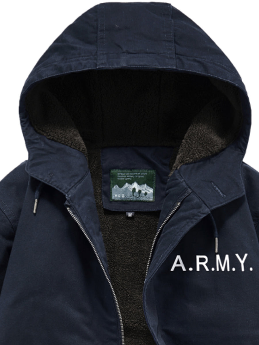 Manteau, à capuche, modele 2, détail du vêtement