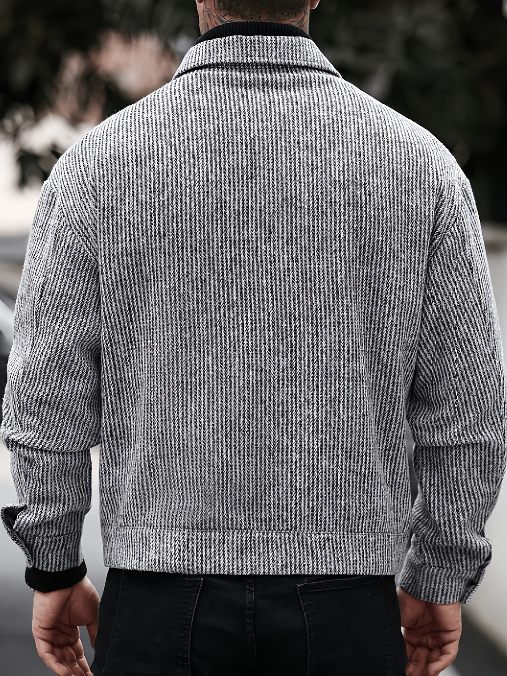 Veste pour homme, tweed, à revers