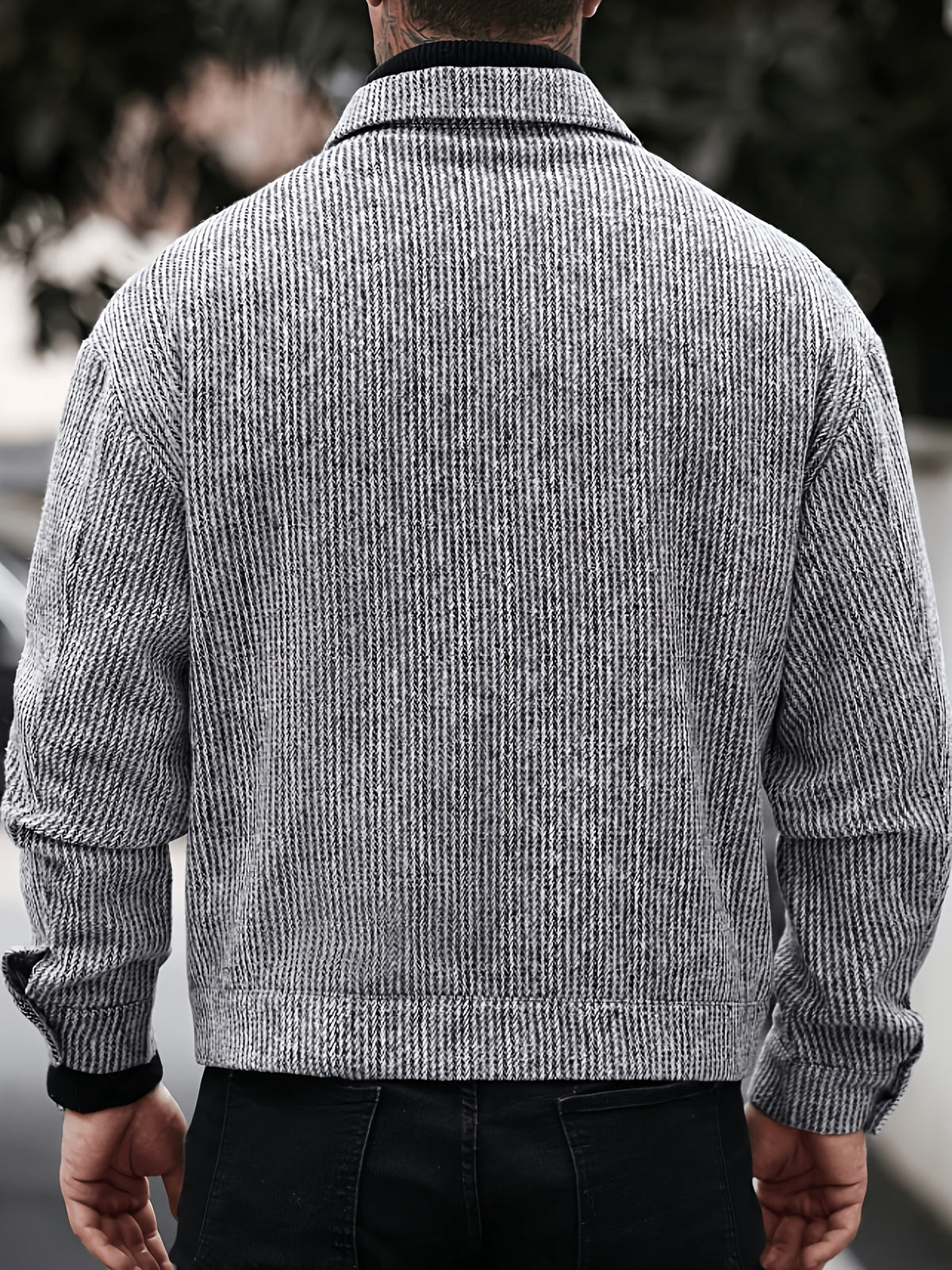 Veste pour homme, tweed, à revers