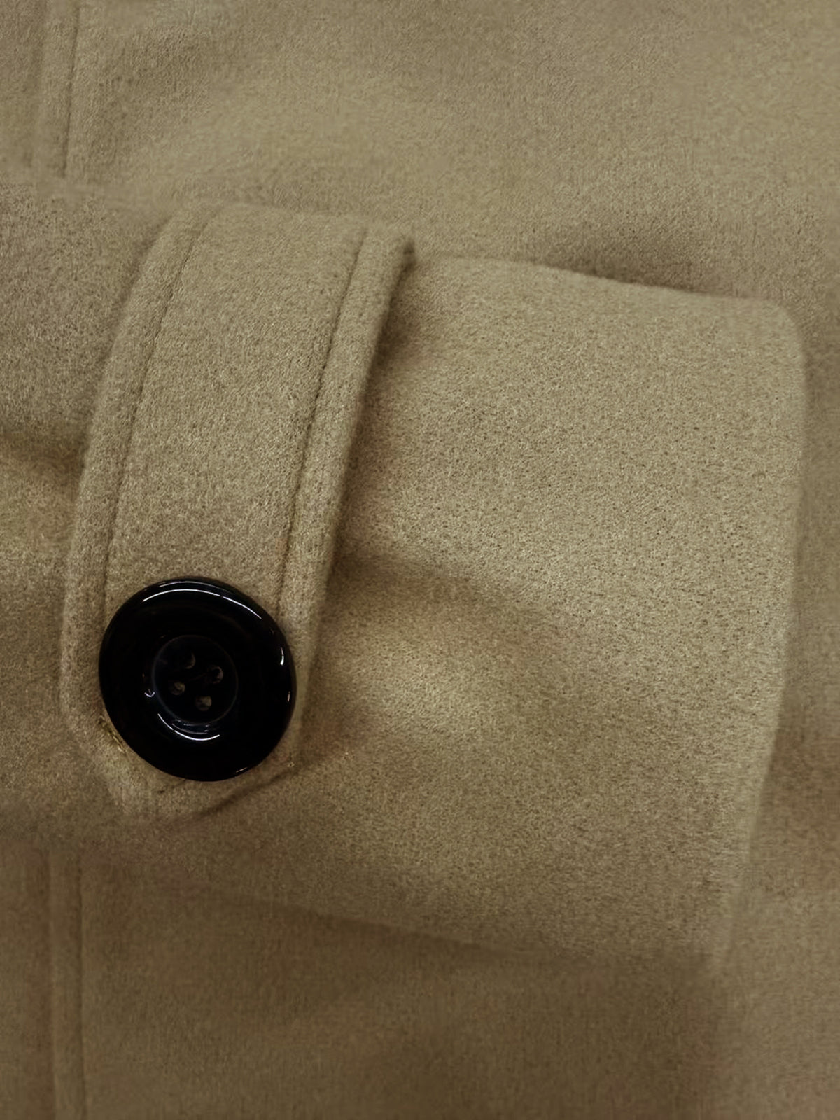 Manteau long pour homme, à revers, gris foncé