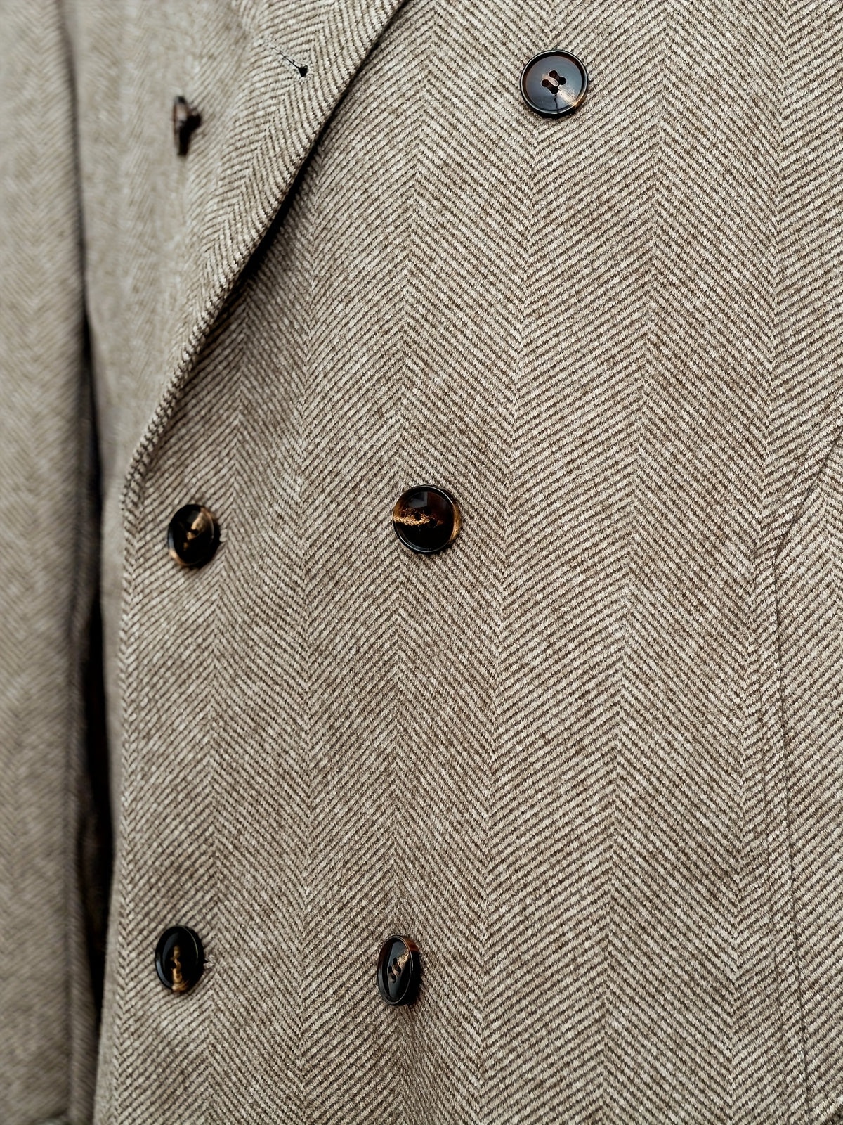 Manteau long pour homme, à revers, bleu