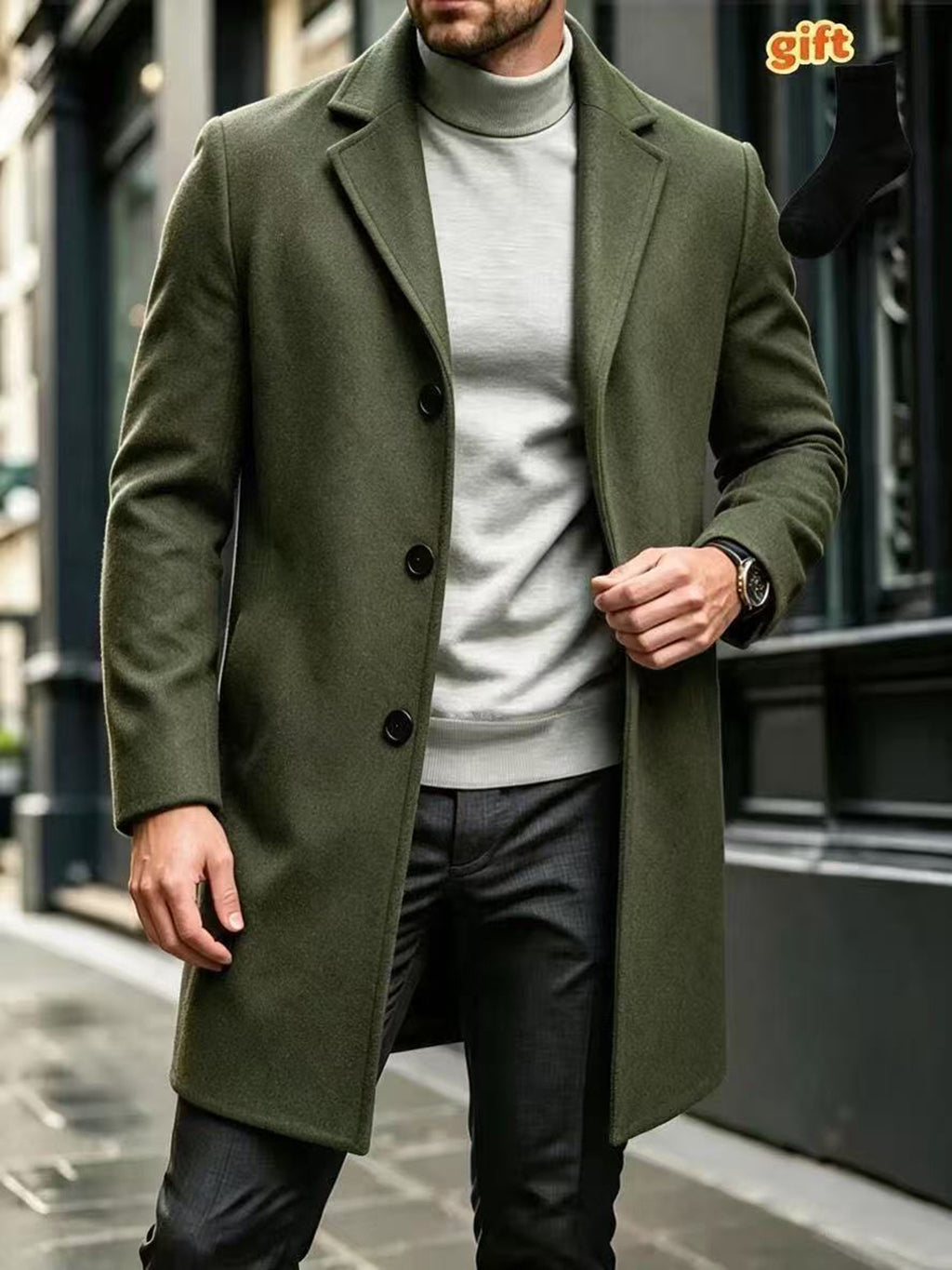 Trench, à revers, modele 12, photo 21