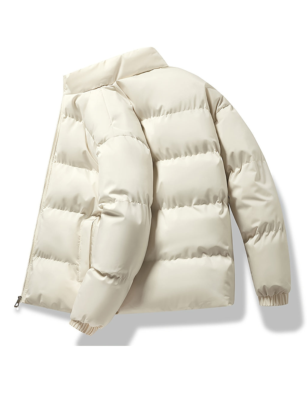 Veste pour homme, à col montant, noir