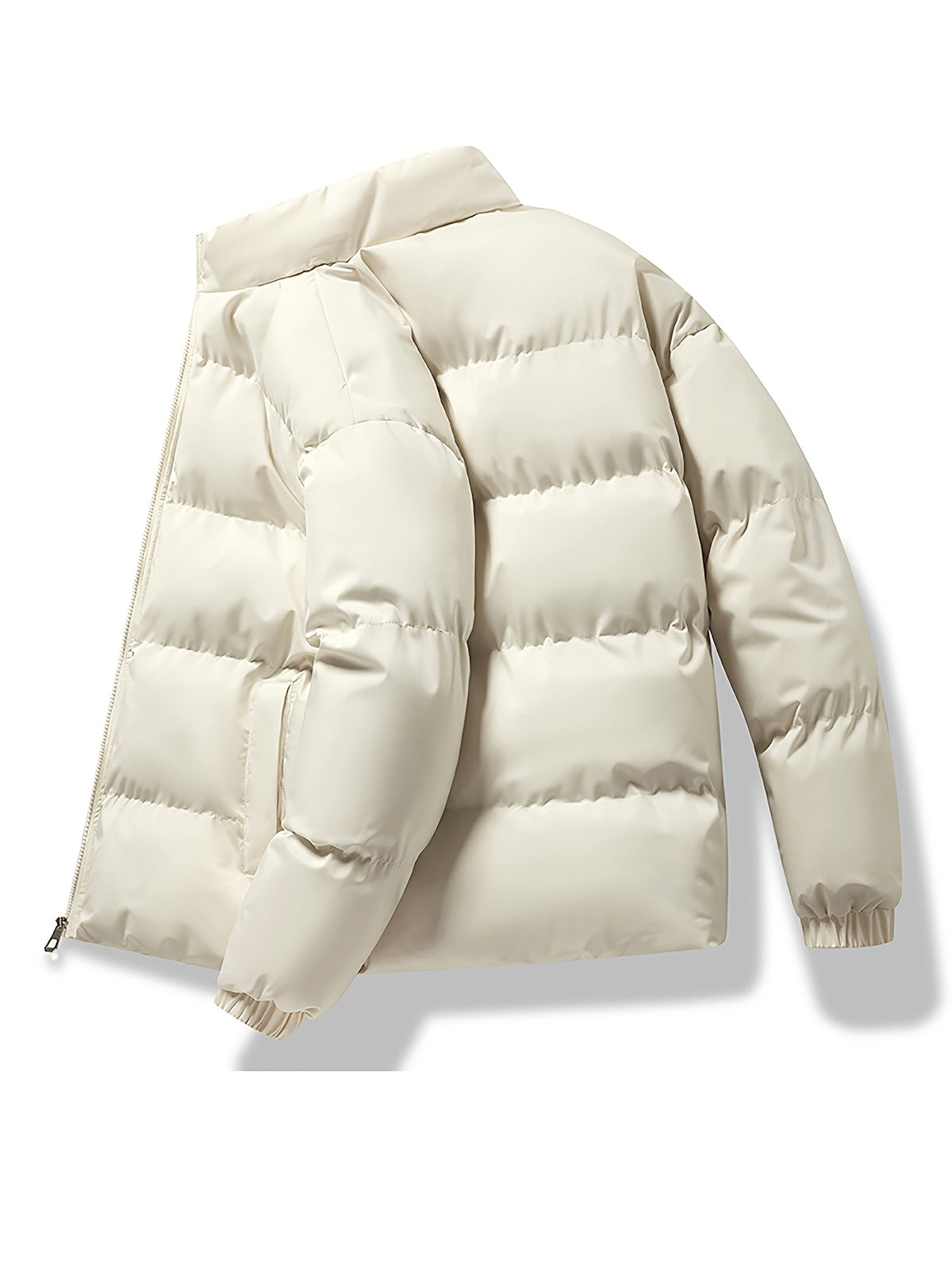 Veste pour homme, à col montant, noir