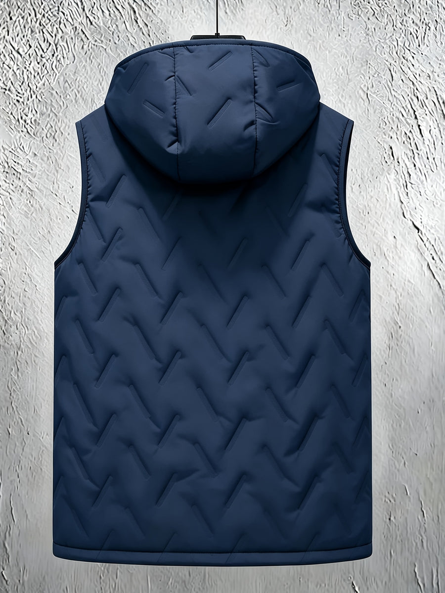 Veste, polaire, à col montant, marron foncé, détail du vêtement