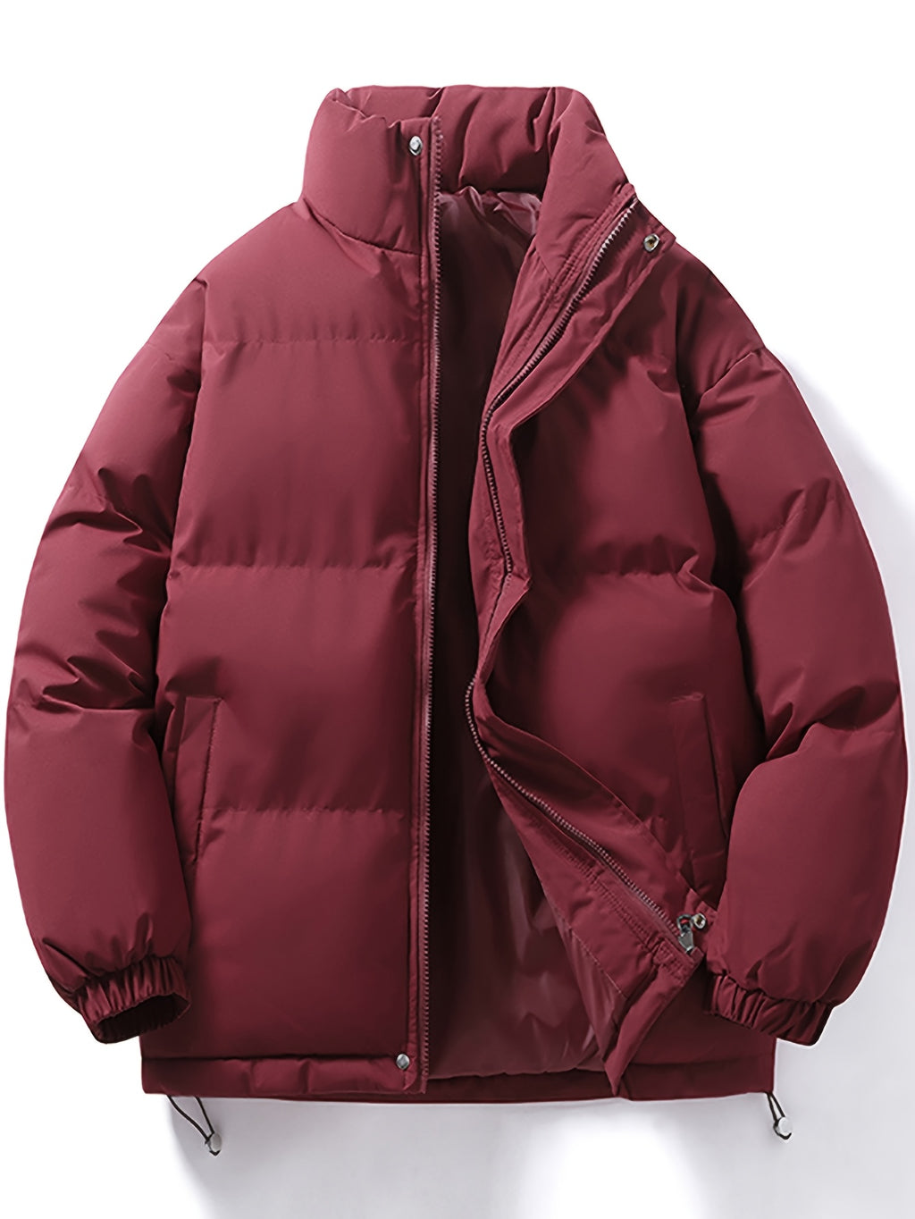 Veste pour homme, à col montant, blanc