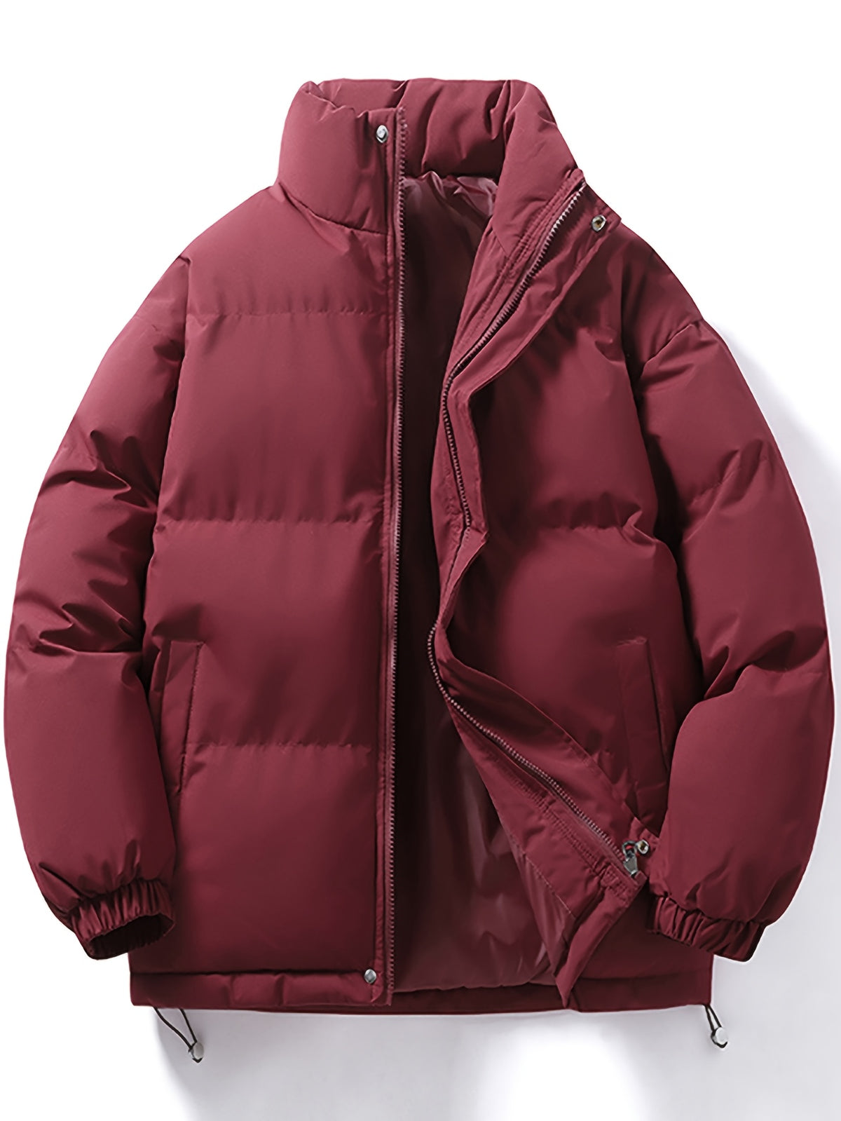 Veste pour homme, à col montant, blanc