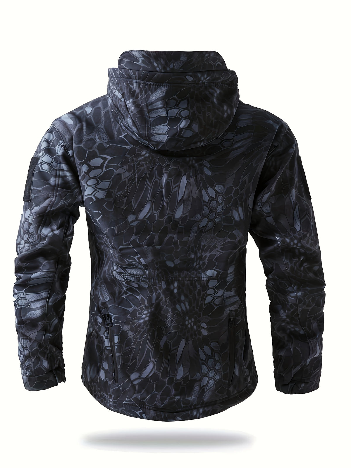 Veste pour homme, coupe-vent, à capuche, couleur jungle