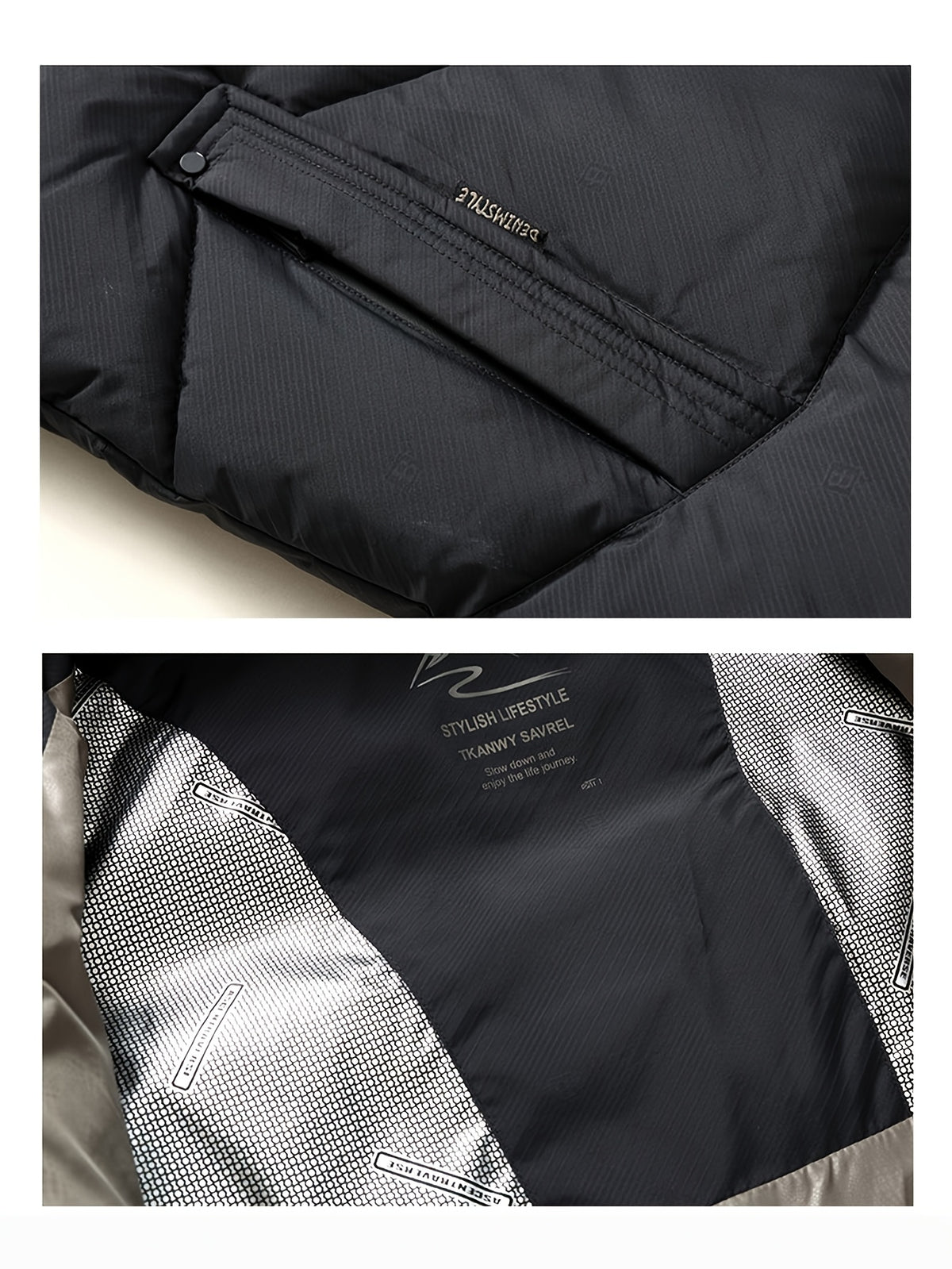 Veste matelassée pour homme, coupe-vent, à capuche, rouge brique