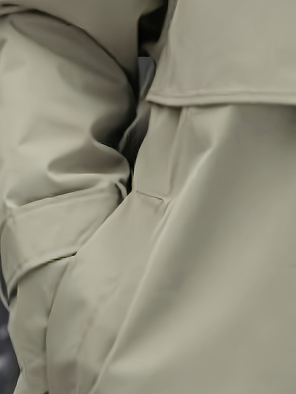 Trench mi-long pour homme, à revers, kaki