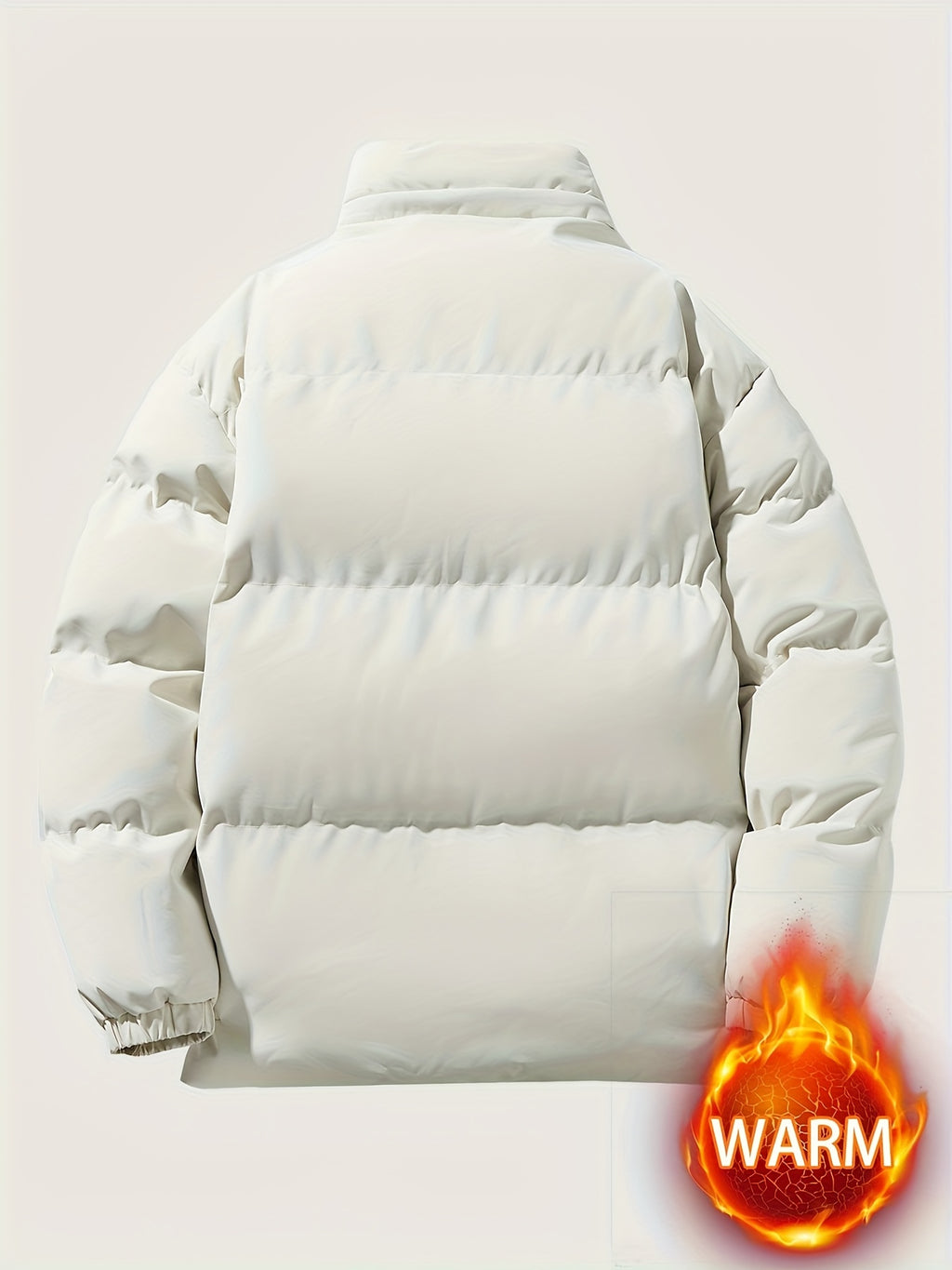Veste pour homme, coupe-vent, à col montant, noir