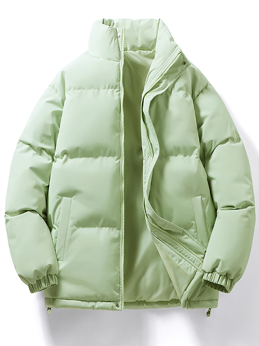 Manteau matelassé, à col montant, rouge tendre, photo 9