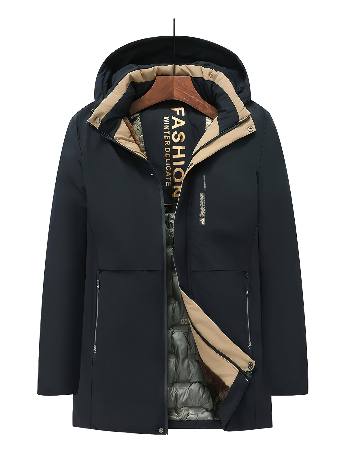 Veste pour homme, coupe-vent, à capuche, modele 5