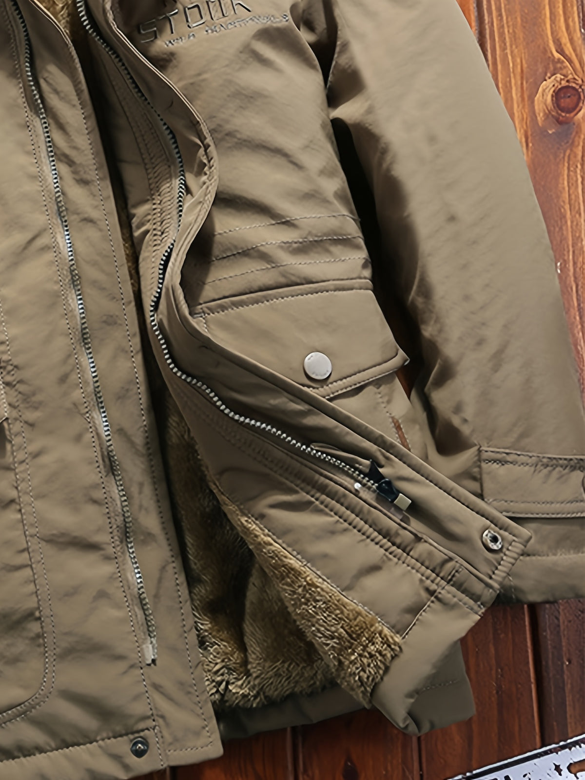 Veste pour homme, polaire, à capuche, bleu foncé