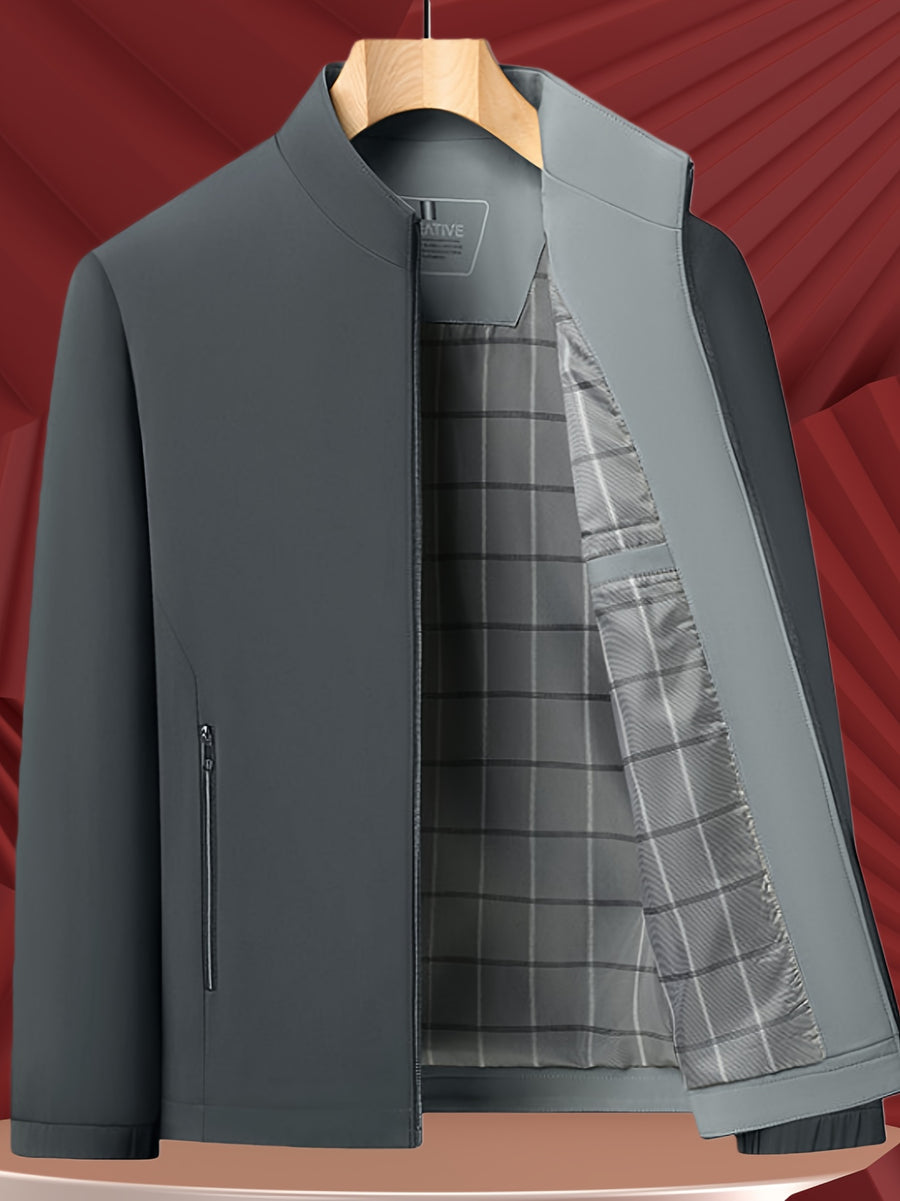 Veste, à col montant, jd1008 xing - 406 noir